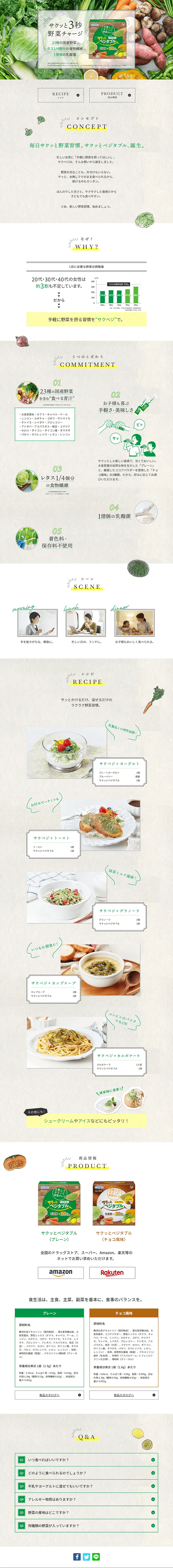 Sakubeji! Quick and Easy Vegetables LP design (Health and Beauty Foods and Supplements / Shades of grey / Health and Wellness) PC version