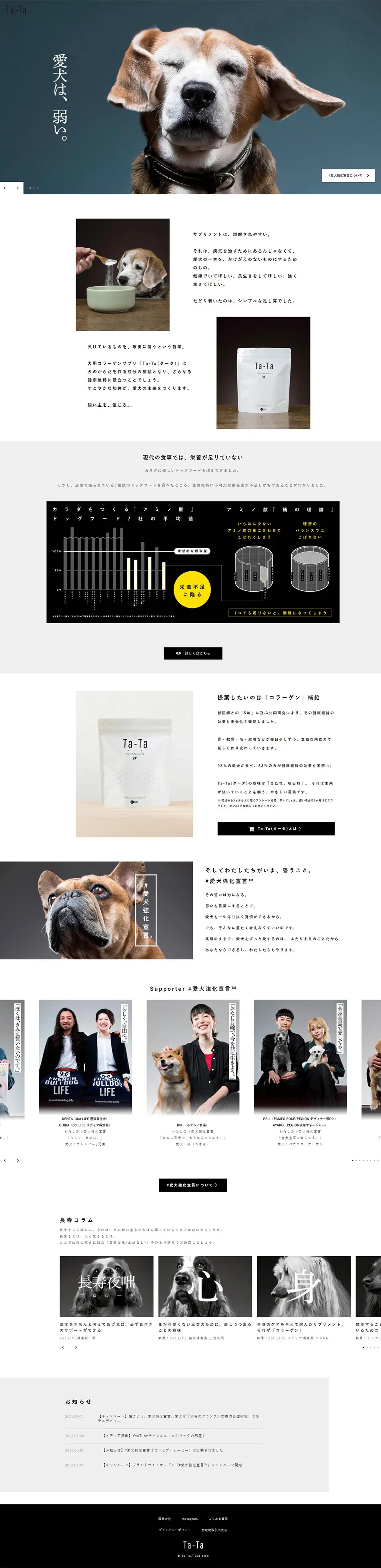 Ta-Ta LP design (Pets, Flowers, DIY Tools / White-based / Simple) PC version