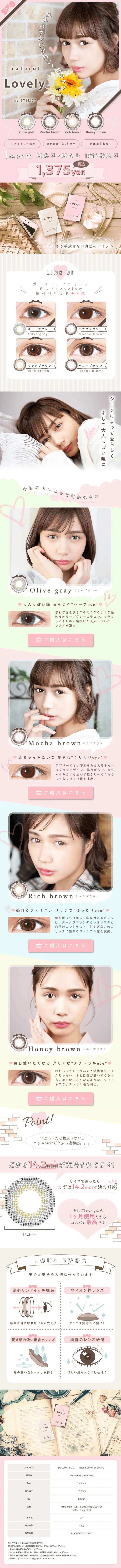 Natural Lovely LP design (Beauty, Skincare, Fragrance / White-based / Cute style) PC version