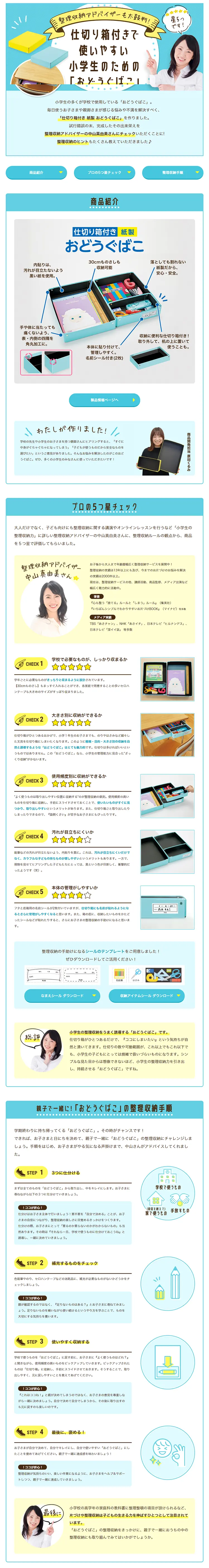 Paper utility box with dividers LP design (goods / Shades of blue / Trust and Safety) PC version