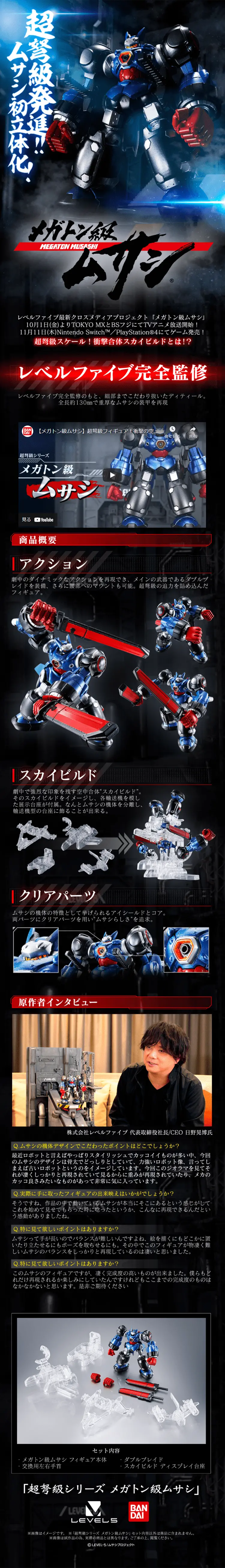 Megaton Musashi Chodokyu Series Megaton Musashi LP design (Kids, Baby, Toys / Black-colored / Cool style) PC version