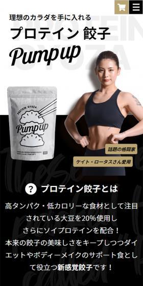 Protein Gyoza LP design (Prepared foods, dishes, and cuisine / Shades of grey / Cool style) Mobile version