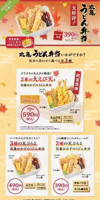 丸亀うどん弁当のLPデザイン（麺・パン・粉物／ベージュ系／和風系）PC版