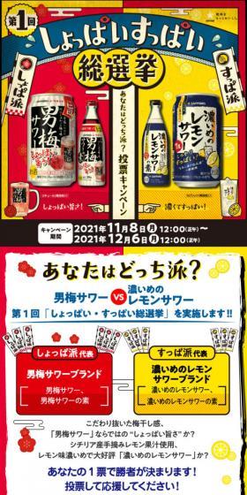 しょっぱいすっぱいのLPデザイン（イベント・キャンペーン・体験／イエロー系／にぎやか系）スマホ版