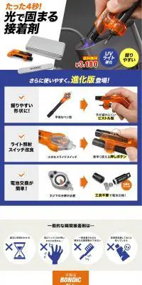 ボンディック エヴォのLPデザイン（文房具・事務用品／ブルー系／信頼・安心系）PC版