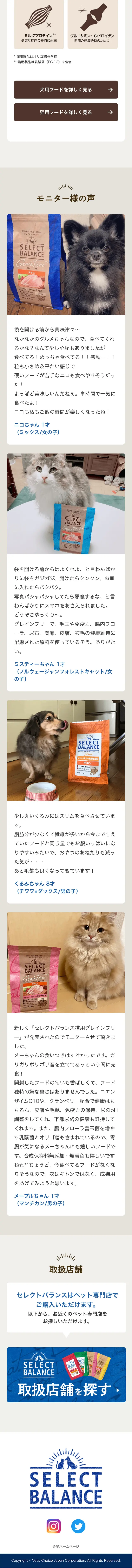 Health Support Food for Dogs and Cats LP design (Pet food and pet supplies / Shades of blue / Cute style) Mobile version