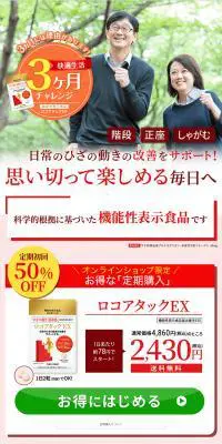 ロコアタックEXのLPデザイン（健康食品・健康ドリンク・サプリメント／レッド系／健康・癒し系）PC版