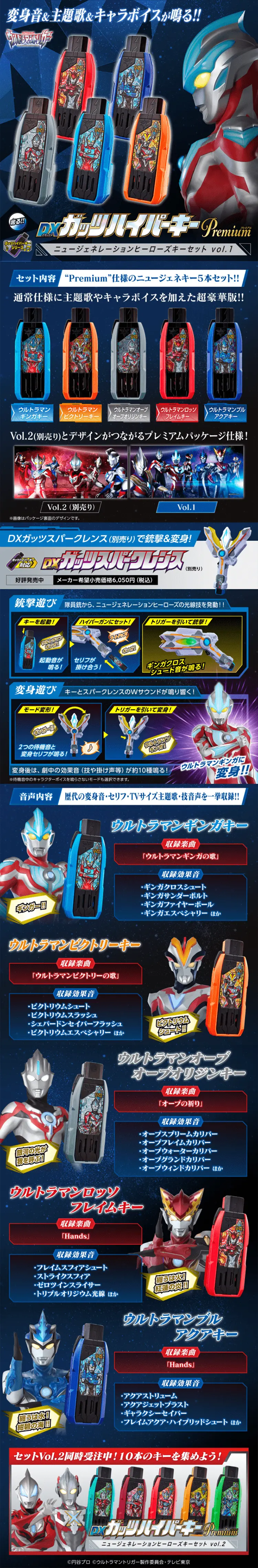 Ultraman Trigger DX Guts Hyper Key Premium LP design (Toys, Hobbies & Figures / Shades of blue / Cool style) PC version