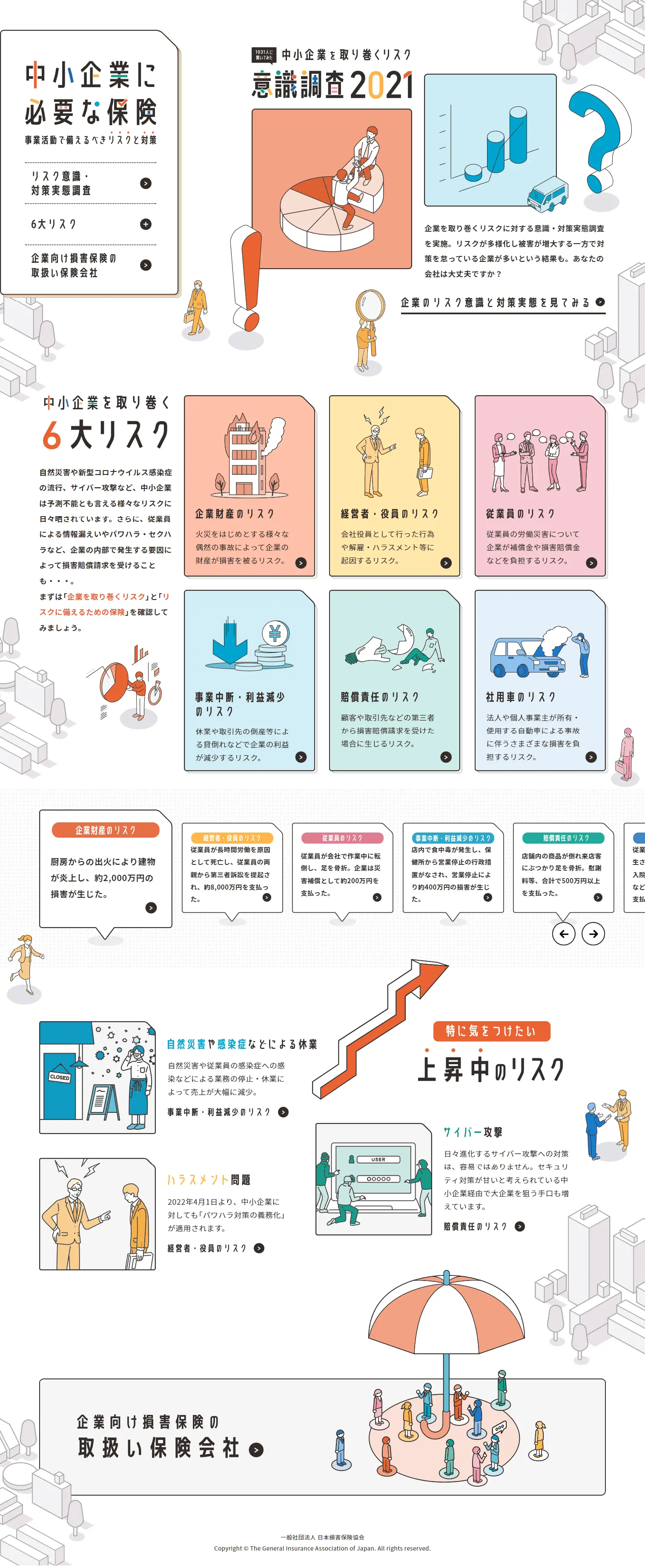 Insurance Necessary for SMEs LP design (Insurance, Finance, Credit / White-based / Manga) PC version
