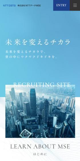 Recruitment Site LP design (recruitment / Shades of blue / Trust and Safety) Mobile version