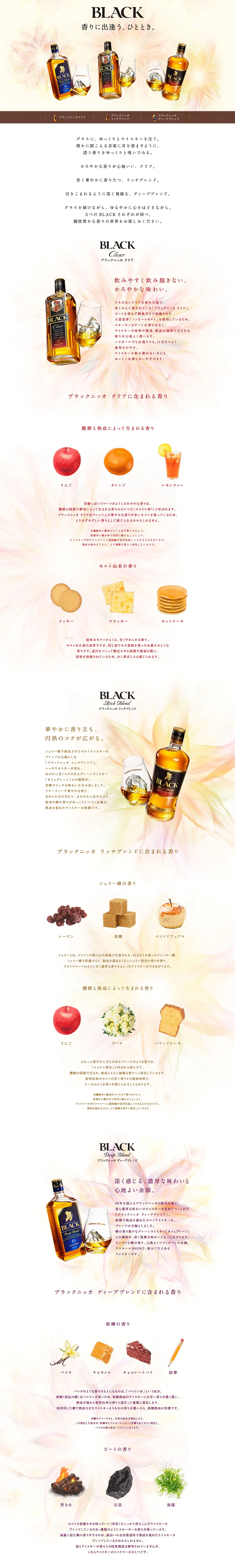 BLACKのLPデザイン（その他のお酒／イエロー系／シンプル系）PC版