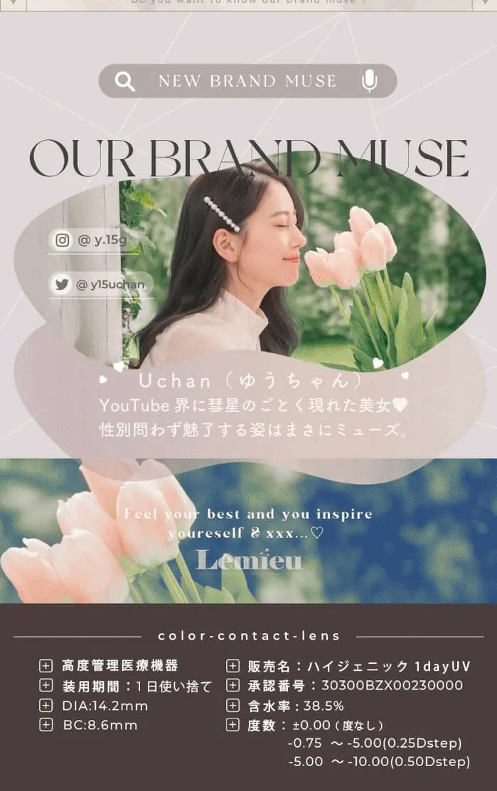 Lemieu LP design (Cosmetics, makeup, and contact lenses / Beige tones / Cute style) PC version