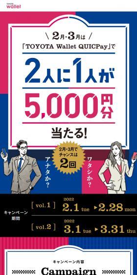 TOYOTA Wallet QUICPayのLPデザイン(イベント・キャンペーン・体験/ピンク系/かわいい系)スマホ版