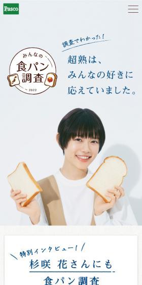 みんなの食パン調査2022のLPデザイン（診断・マッチング・まとめ／グレー系／シンプル系）スマホ版