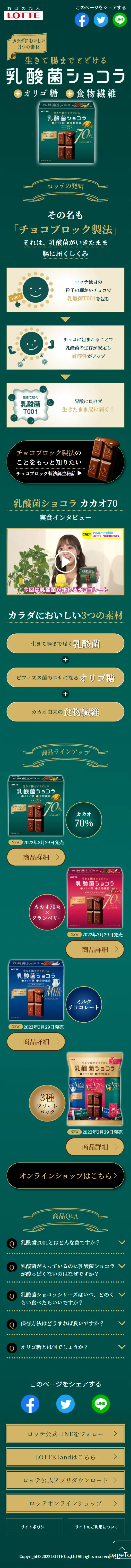 Lactic Acid Bacteria Chocolate LP design (Western confectionery / Green tones / Cute style) Mobile version