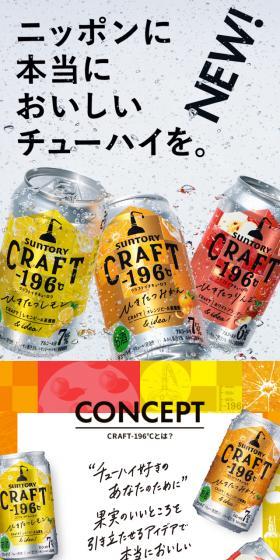 CRAFT-196℃ LP design (Beer and Happoshu / yellow / Lively type) Mobile version