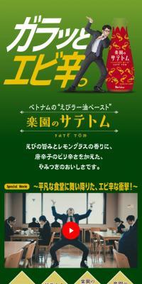 楽園のサテトム のLPデザイン（調味料・甘味料・ダシ・スープ）
