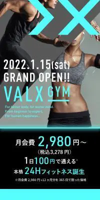 VALX GYMのLPデザイン（企業・会社・お店／ブラック系／かっこいい系）スマホ版