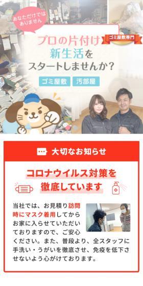Hoarder House Cleanup / Filthy Room Cleanup LP design (Rental, Contracting, and Outsourcing / Pink shades / Cute style) Mobile version