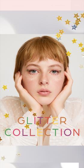 Loveliner Glitter Collection LP design (Cosmetics, makeup, and contact lenses / Multi-color type / Simple) Mobile version
