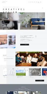 web制作のLPデザイン（企業・会社・お店／ホワイト系／シンプル系）PC版