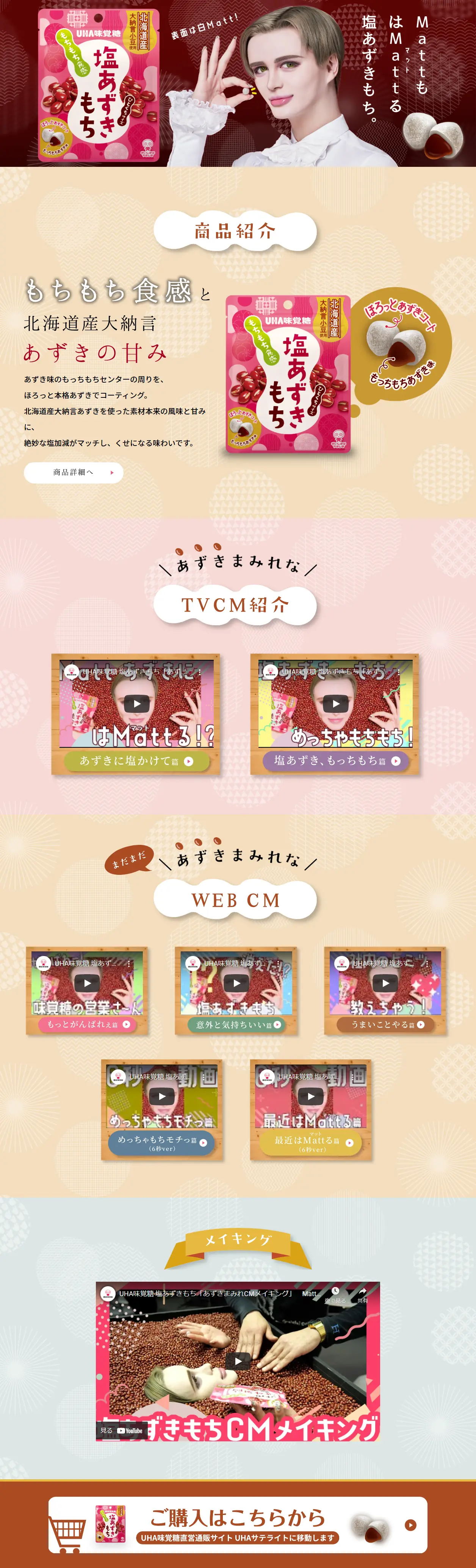 Salted Azuki Mochi LP design (Japanese sweets / Brown tones / Japanese style) PC version