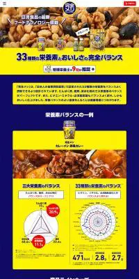 完全メシのLPデザイン（レトルト・インスタント／イエロー系／力強い系）PC版