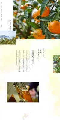 然ながらみかんのLPデザイン（水・ソフトドリンク／ベージュ系／シンプル系）PC版