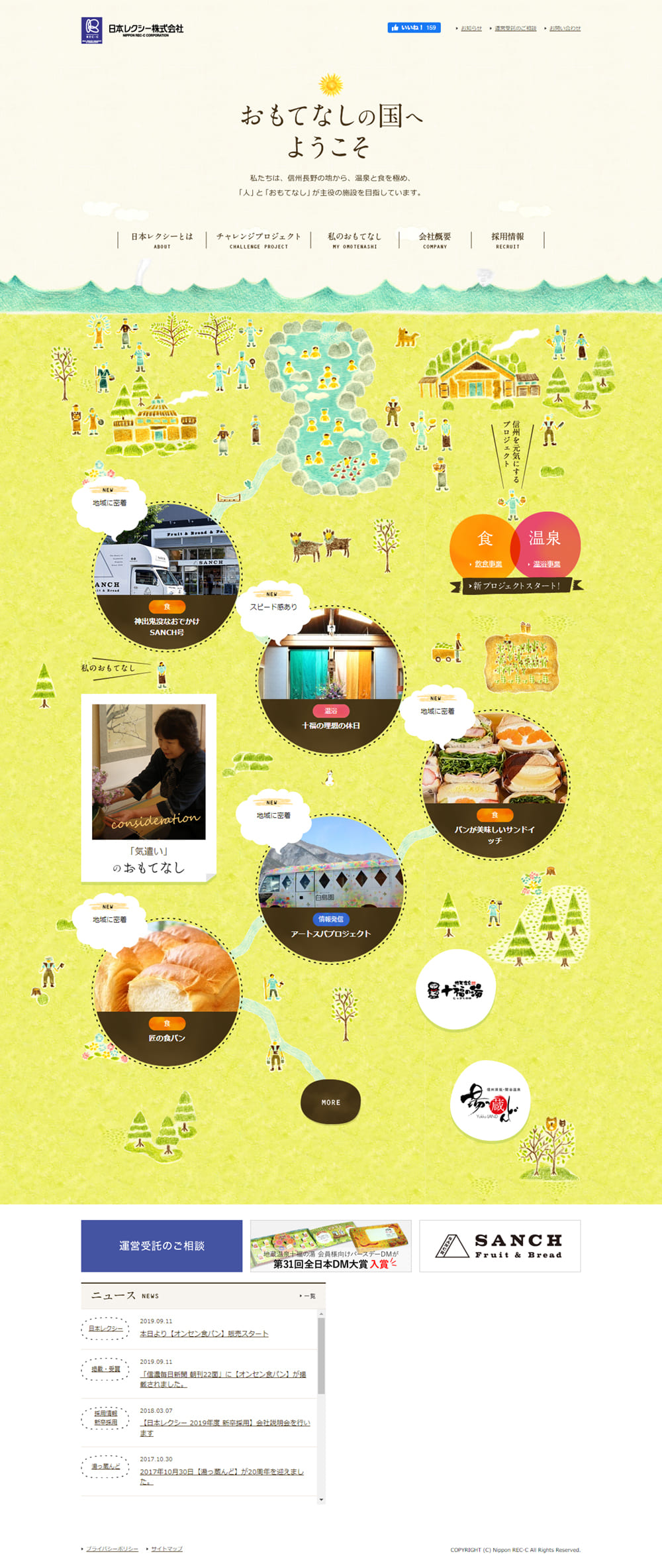 コンサルティングのLPデザイン（企業・会社・お店／グリーン系／かわいい系）PC版