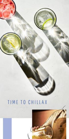 STARBUCKSRESERVERROASTERYTOKYOTIMETOCHILLAX LP design (Green Tea, Black Tea, and Coffee / White-based / Simple) Mobile version