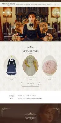 Victorian maidenのLPデザイン（レディースファッション／かわいい系）PC版