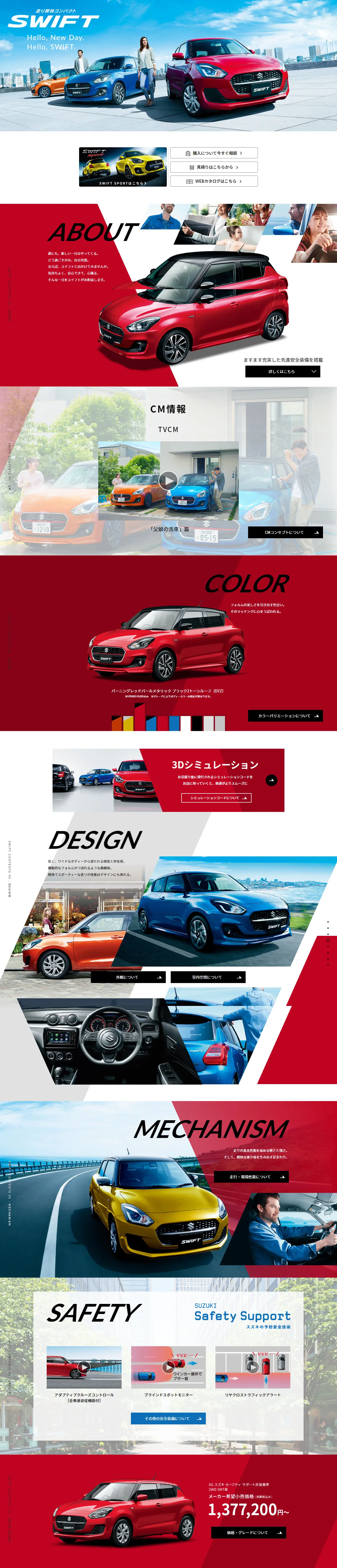 Swift LP design (Automotive Body and Accessories / Red tones / Stylish type) PC version