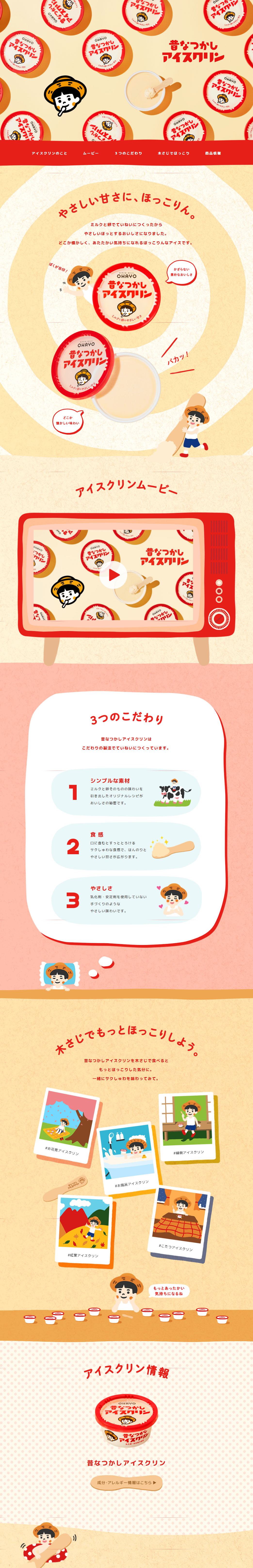 Old-fashioned Ice Cream LP design (Western confectionery / Beige tones / Cute style) PC version
