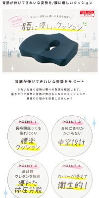 Back-friendly cushion