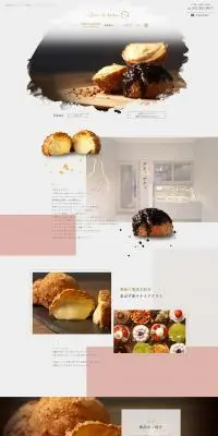 Chou de kachaのLPデザイン（企業・会社・お店／ピンク系／シンプル系）PC版