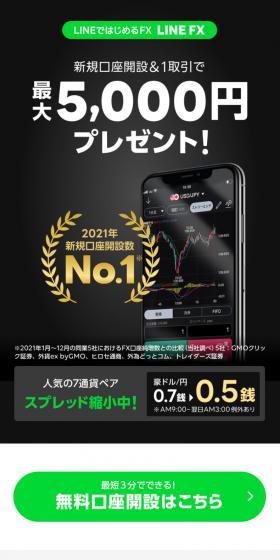 LINE FXのLPデザイン（保険・金融・クレジット／ホワイト系／シンプル系）スマホ版