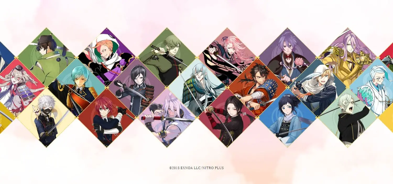 刀剣乱舞-ONLINE-×フェリシモコラボグッズ第2弾のLPデザイン（財布・小物・ポーチ／ベージュ系／和風系）PC版