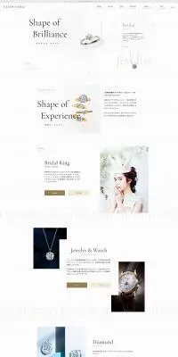 BIJOUPIKOのLPデザイン（企業・会社・お店／ホワイト系／シンプル系）PC版