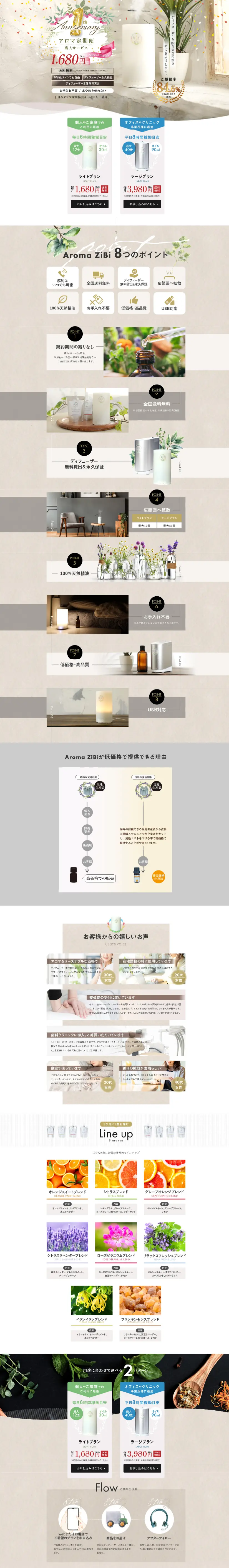 Aroma ZiBi LP design (Perfumes & Fragrances / Brown tones / Refreshing type) Mobile version
