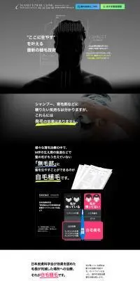アイランドタワークリニックのLPデザイン（病院・整体・マッサージ／グレー系／かっこいい系）PC版