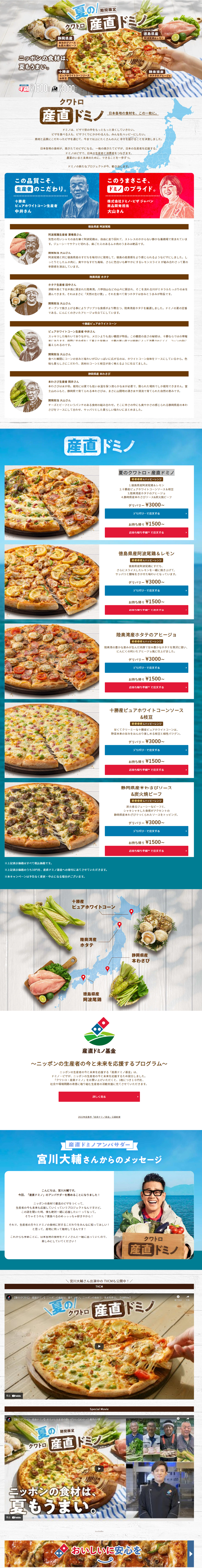 Summer Quattro Directly Sourced Domino's LP design (Noodles, Bread, and Flour-based Foods / Shades of blue / Trust and Safety)