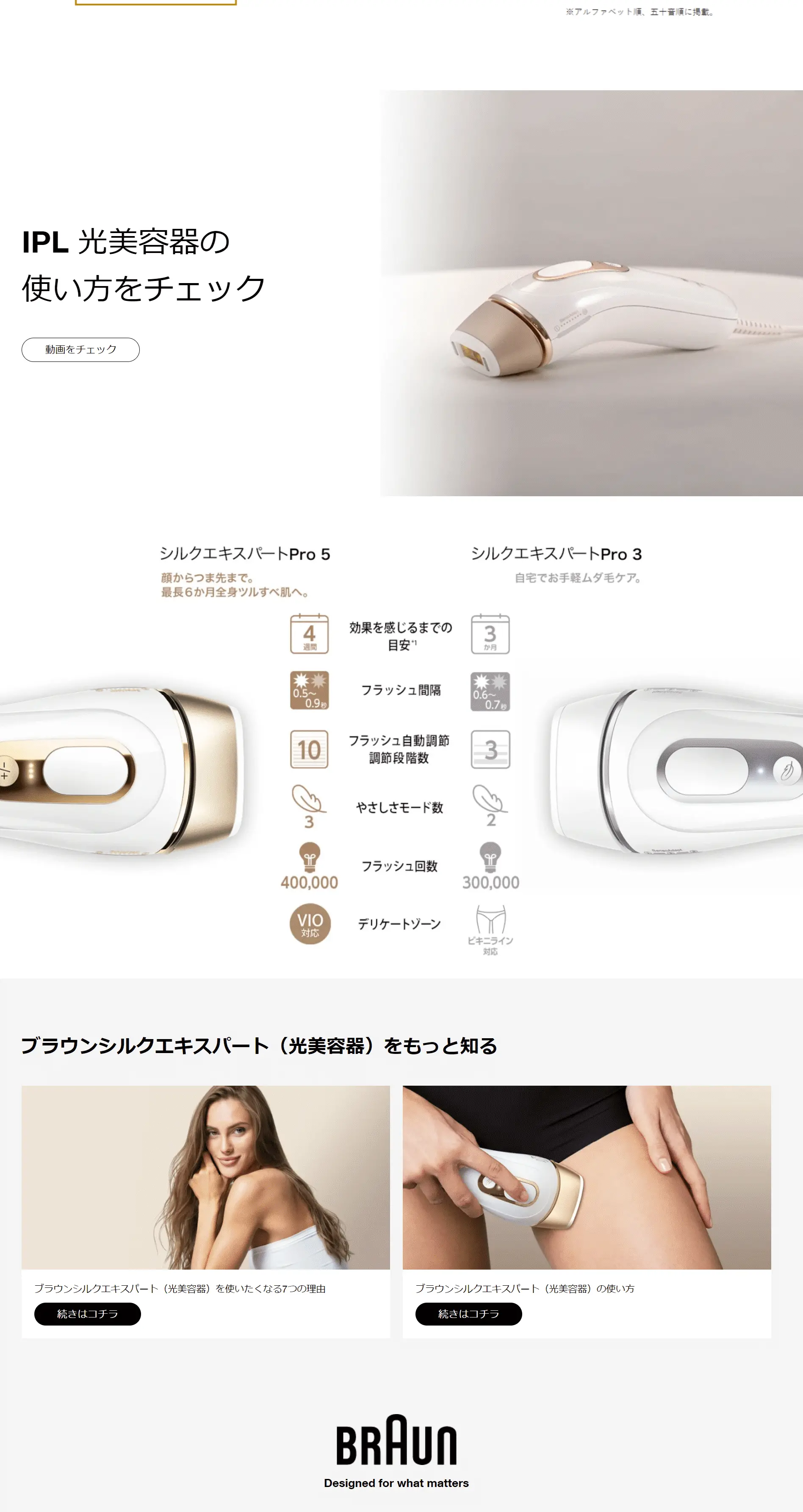 ブラウンシルクエキスパートのLPデザイン（美容・健康機器／ホワイト系／シンプル系）PC版