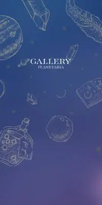 プラネタリウムのギフトショップのLPデザイン（ジュエリー・アクセサリー／パープル系／かわいい系）スマホ版