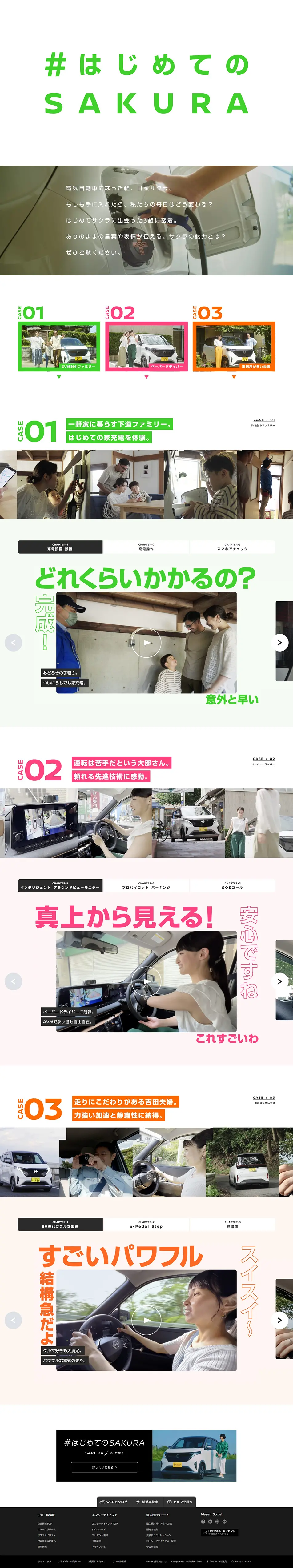 日産サクラのLPデザイン（車体・車用品／カラフル系／かわいい系）PC版