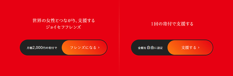Monthly Recurring Donation LP design (Businesses, companies, stores / Red tones / Simple) PC version