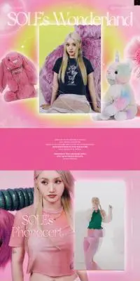 SOLEs WonderlandのLPデザイン（レディースファッション／ピンク系／かわいい系）PC版