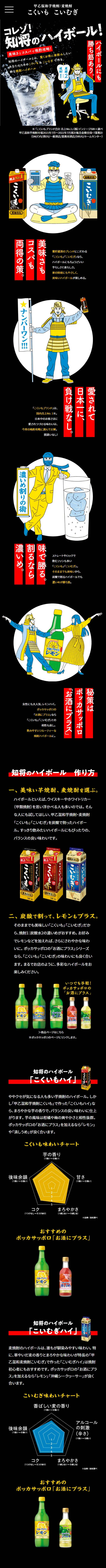 Chisho no Highball LP design (Sake and Shochu / Black-colored / Stylish type) Mobile version