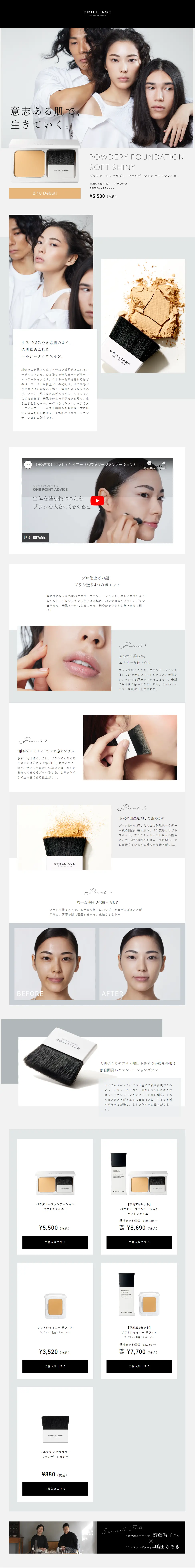 Brilliage Brilliage Powder Foundation LP design (Cosmetics, makeup, and contact lenses / Shades of grey / Cool style) PC version