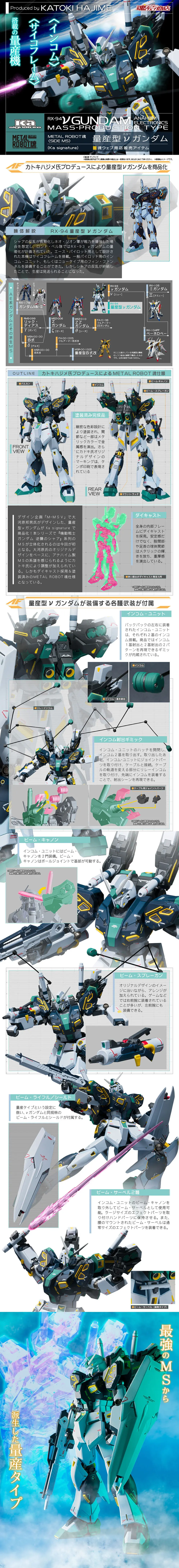 METAL ROBOT SPIRITS (Ka Signature) <SIDE MS> Mass-Produced ν Gundam LP design (Toys, Hobbies & Figures / White-based / Cool style) PC version