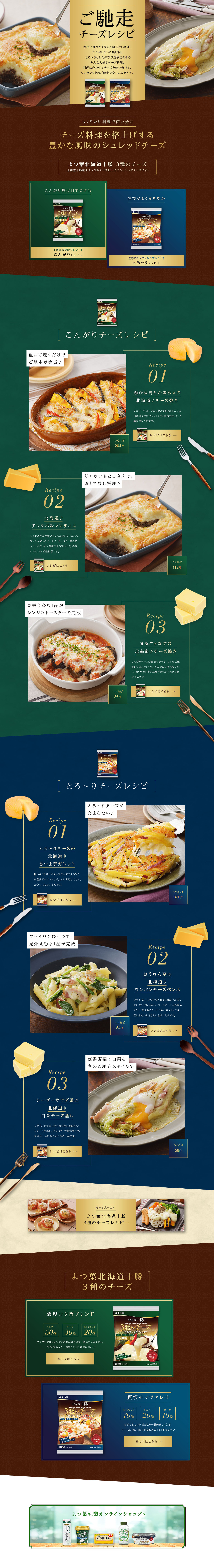 Feast Cheese Recipes LP design (Prepared foods, dishes, and cuisine / Brown tones / Stylish type) PC version